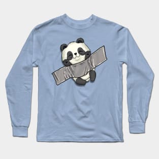 cute panda funny animals cutes Long Sleeve T-Shirt